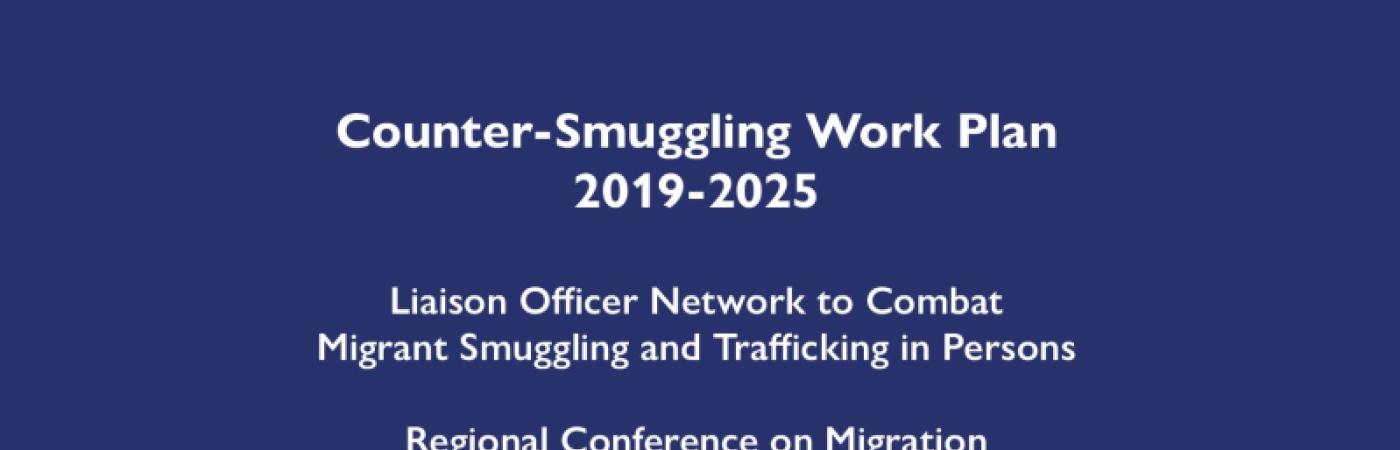 Plan de Trabajo en materia de Tráfico Ilícito de Migrantes de la CRM
